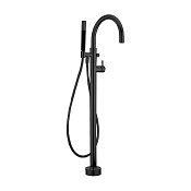 Cisal Slim Смеситель для ванны напольный с душевым набором, цвет: night black SM01420040