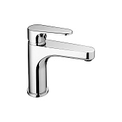 Cisal Alma Смеситель для раковины, без донного клапана, длина излива 12 см, цвет: chrome A300050021