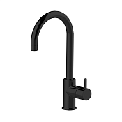 Cisal Less New Смеситель для раковины, без донного клапана, длина излива 17,2 см, цвет: night black LN00053540