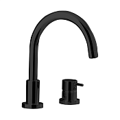 Cisal Less New Смеситель для раковины, без донного клапана, длина излива 21 см, цвет: night black LN00125040