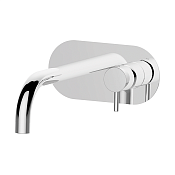 Cisal Less New Смеситель для раковины встраиваемый, внешняя часть, длина излива 20 см, цвет: chrome LN00551021