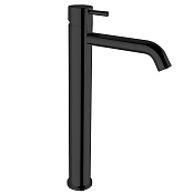 Cisal Less New Смеситель для раковины, без донного клапана, длина излива 16 см, цвет: night black LN00454040