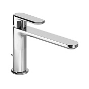 Cisal LineaViva Смеситель для раковины, с донным клапаном, длина излива 17 см, цвет: chrome LV00151021