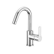 Cisal Tender Смеситель для раковины, с донным клапаном, длина излива 13,3 см, цвет: chrome C200047521