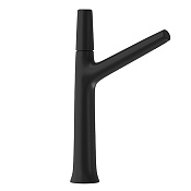 Cisal Vita Смеситель для раковины, без донного клапана, длина излива 16,5 см, цвет: night black VI00354440