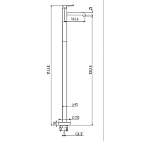 Gattoni Ely Смеситель для раковины напольный, цвет: хром 8809/88C0