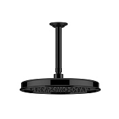 Gessi Venti20 Верхний душ 32,8 см 1 вид струи, кронштейн потолочный 29,3 см, цвет: matte black 65153#299