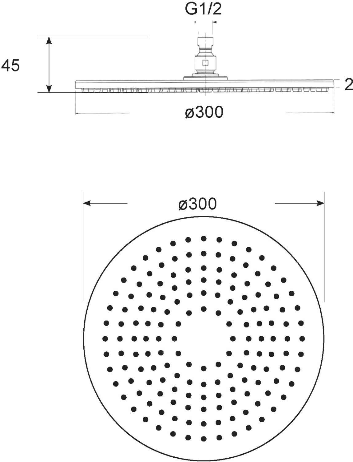 Migliore Rimini Верхний душ, 30х30хh4,5 см, цвет: хром 29660