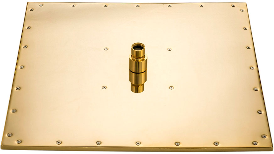 Migliore Palermo Верхний душ, 40х40хh5 см, цвет: золото 29683