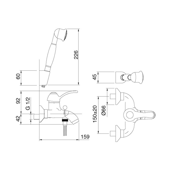 Treemme Miss Смеситель для ванны, цвет: хром 1600CC