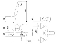 Treemme Miss Смеситель для ванны, цвет: золото 1600DD