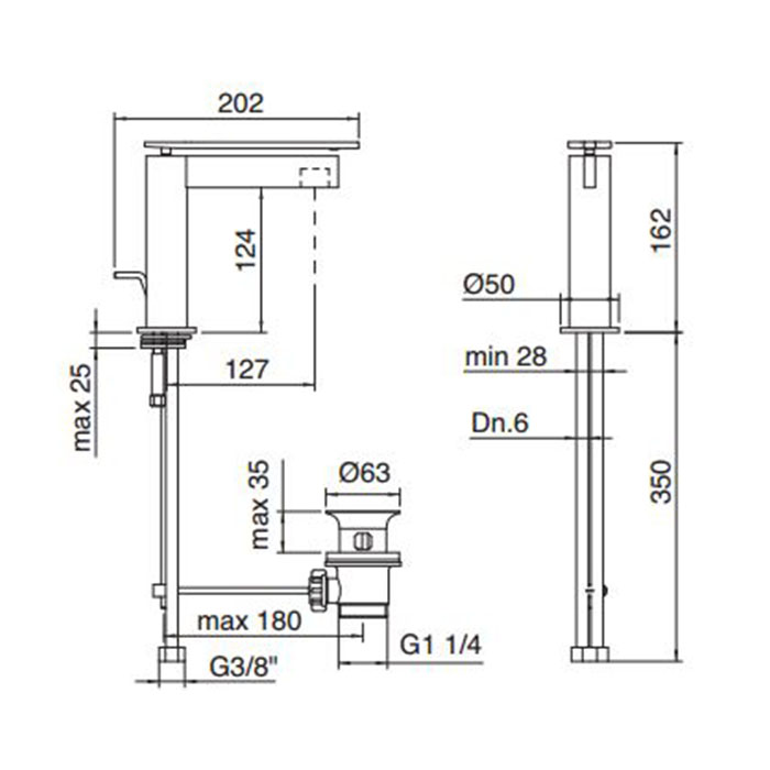 Treemme Time Смеситель для раковины, цвет: хром 5110CC
