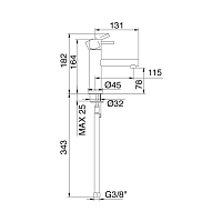 Treemme Vela Смеситель для раковины, цвет: хром 5811CCVL
