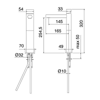 Treemme Pao Joy Смеситель для раковины высокий, цвет: хром 6118CC