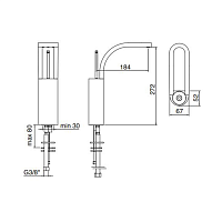 Treemme Philo Смеситель для раковины высокий, цвет: хром 7018CC