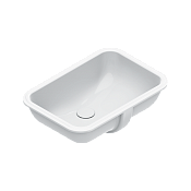 Catalano Italy Раковина встраиваемая снизу 55x38 см, с переливом, покр Cataglaze, цвет: белый глянц. 0727550001