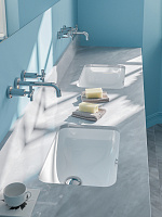 Catalano Italy Раковина встраиваемая снизу 55x38 см, с переливом, покр Cataglaze, цвет: белый глянц. 0727550001