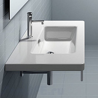 Catalano Comfort Раковина подвесная 100x48x18h см, 1 отв, с переливом, Cataglaze, цвет: белый глянц. 1100LI00