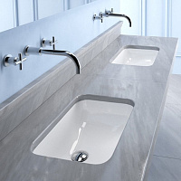 Catalano Italy Раковина встраиваемая снизу 50x35 см, с переливом, покр Cataglaze, цвет: белый глянц. 0727500001