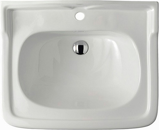 Galassia Ethos Раковина подвесная 60х51 см, с переливом, цвет: белый глянцевый 8416M