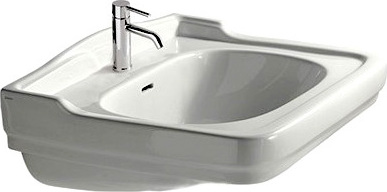 Galassia Ethos Раковина подвесная 71х58 см, с переливом, цвет: белый глянцевый 8401M