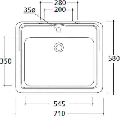 Galassia Ethos Раковина подвесная 71х58 см, с переливом, цвет: белый глянцевый 8401M