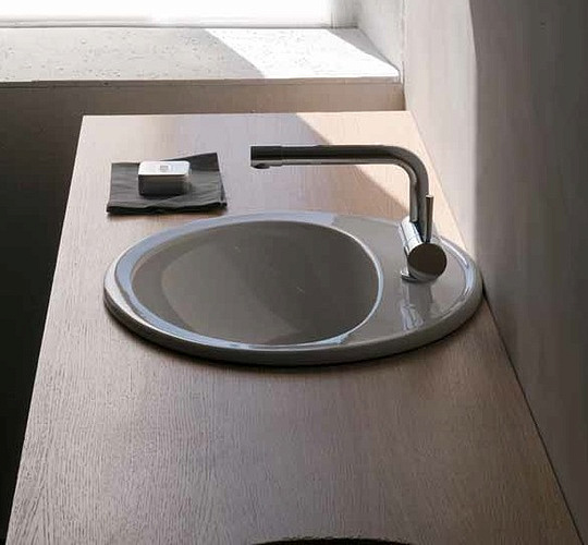 Galassia Eloise Раковина встраиваемая сверху 62х52 см, с переливом, цвет: белый глянцевый 6001