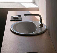 Galassia Eloise Раковина встраиваемая сверху 57х48 см, с переливом, цвет: белый глянцевый 6000