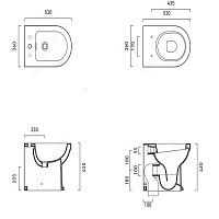 Catalano Canova Royal Крышка-сиденье для унитаза с микролифтом, цвет: белый глянцевый 5SSSTF00