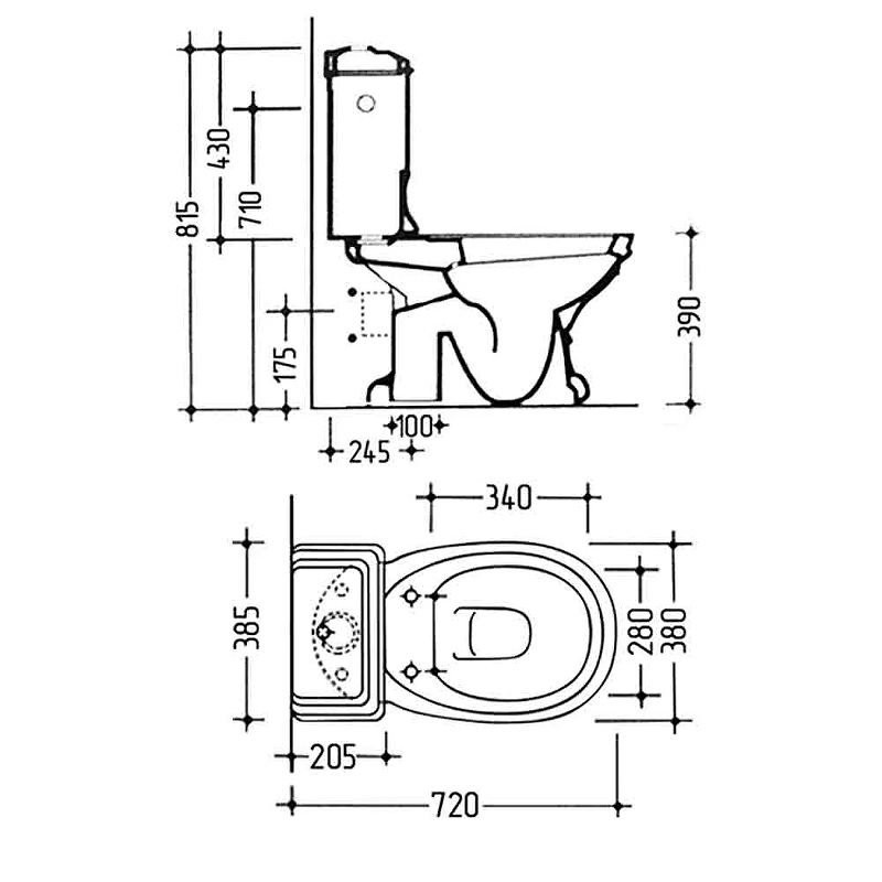 Унитаз-компакт Migliore Gianeta с ручкой 20927