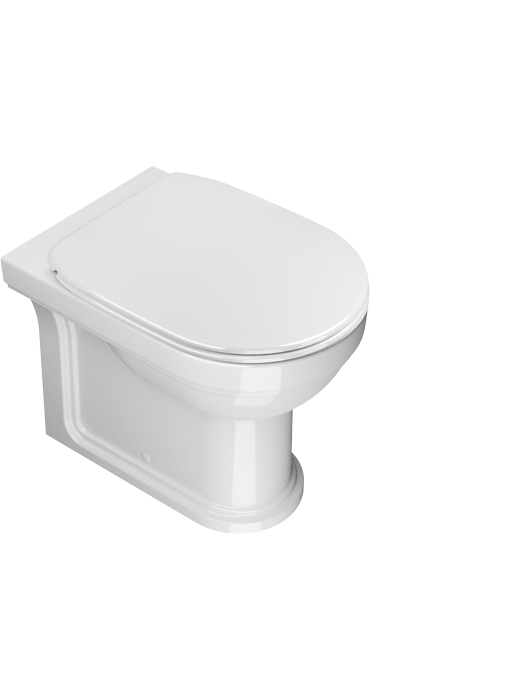 Catalano Canova Royal Унитаз напольный 36x53 см, покрытие Cataglaze, цвет: белый глянцевый 1VPCR00