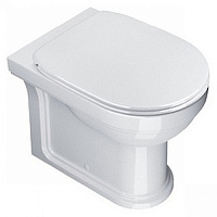 Catalano Canova Royal Унитаз напольный 36x53 см, покрытие Cataglaze, цвет: белый глянцевый 1VPCR00