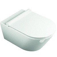 Catalano Zero Унитаз подвесной безободковый 35x55 см, смыв торнадо, Cataglaze, цвет: белый глянцевый 0111550001