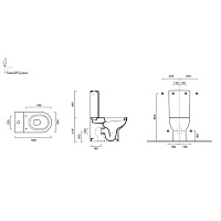 Catalano Механизм слива для унитаза, двойной слив, цвет: хром 0555510000