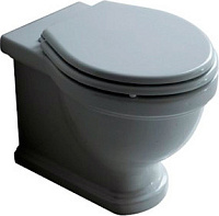 Galassia Ethos Крышка-сиденье для унитаза, с микролифтом, цвет: белый глянцевый, фурнитура бронза 8482BR