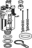 Galassia Ethos Сливная арматура с клавишей смыва, цвет: хром 9010