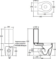 Galassia Xes/Meg11 Бачок для унитаза с механизмом смыва 9925NE