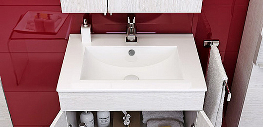 Мебельная раковина Aqwella Quadro 60 27181