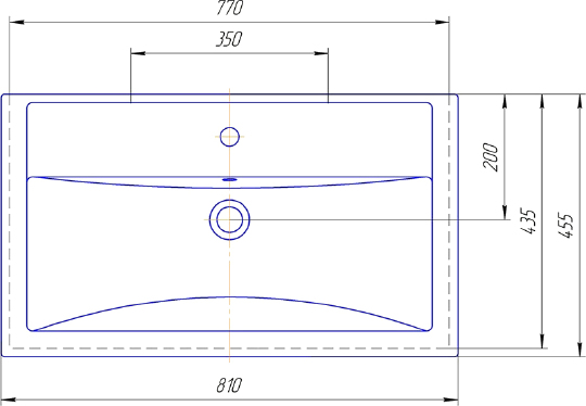 Мебельная раковина Aqwella Foster 80 4640021064733