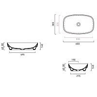 Catalano Alvea Раковина встраиваемая сверху 60x38 см, без перелива, Cataglaze, цвет: белый глянцевый 0624600001
