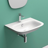 Catalano Comfort Раковина подвесная 60x47,5x18h см, 1 отв с переливом, Cataglaze, цвет: белый глянц. 160GRON00