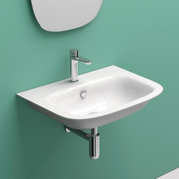 Catalano Comfort Раковина подвесная 65x50x18h см, 1 отв., с переливом, Cataglaze, цвет: белый глянц. 165GRON00