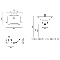 Catalano Comfort Раковина подвесная 65x50x18h см, 1 отв., с переливом, Cataglaze, цвет: белый глянц. 165GRON00