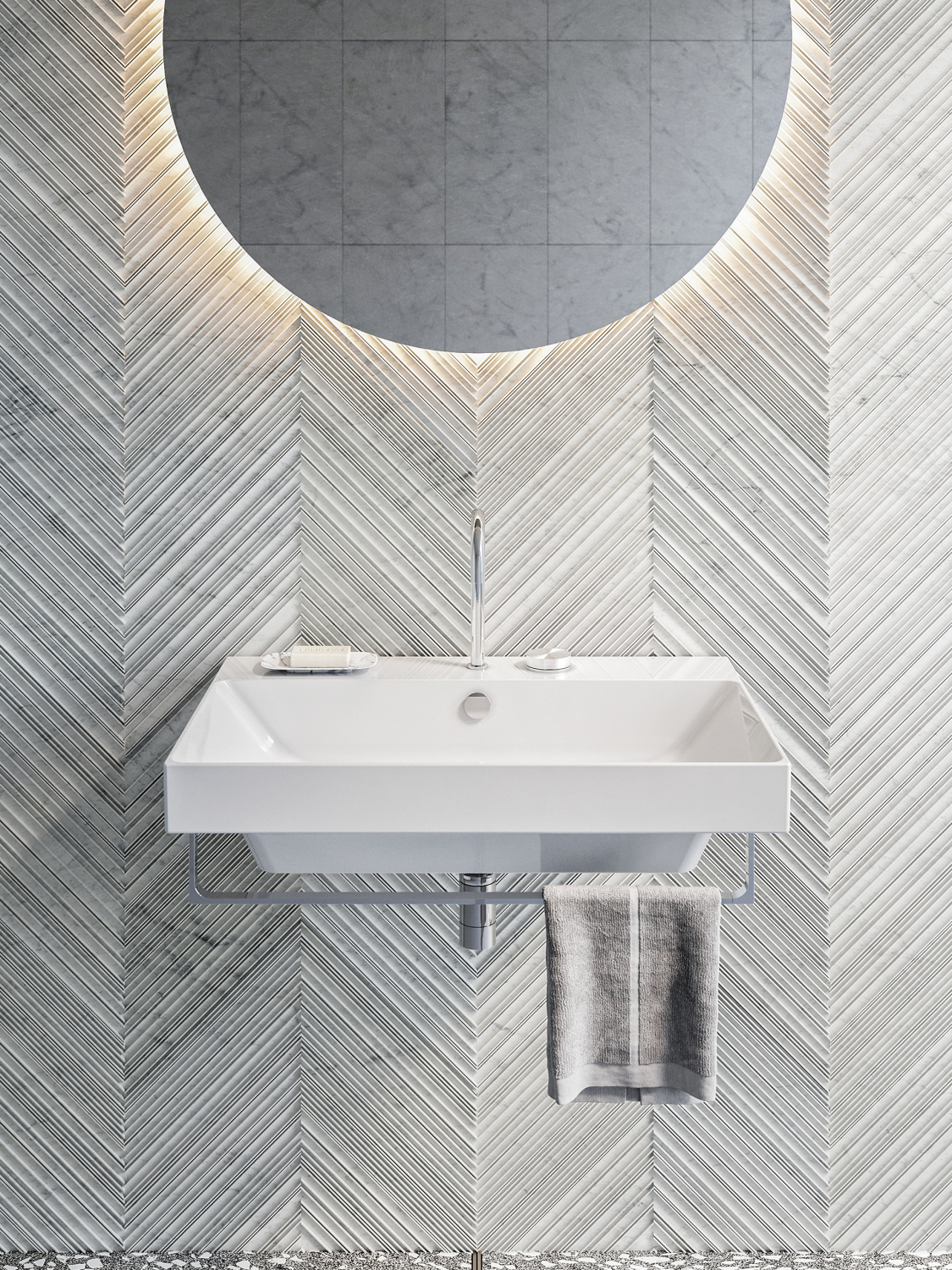 Catalano Comfort Раковина подвесная 75x50x17h см, с переливом, покр. Cataglaze, цвет: белый глянц. 0120750001