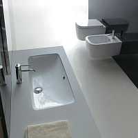 Galassia Раковина встраиваемая снизу 56х37 см, с переливом, цвет: белый глянцевый 2035