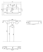 Galassia Dream Раковина накладная 71х46 см, с переливом, цвет: белый глянцевый 7222