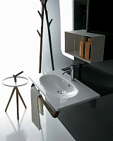 Galassia Ergo Раковина встраиваемая сверху 105х45 см, с перелива, цвет: белый глянцевый 7103