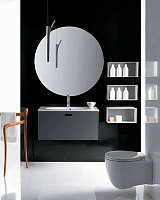 Galassia Ergo Раковина встраиваемая сверху 85х45 см, с перелива, цвет: белый глянцевый 7102