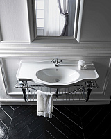 Galassia Ethos Раковина подвесная 110х54 см, с переливом и 1 отв. под смеситель, цвет: белый глянец 8435M