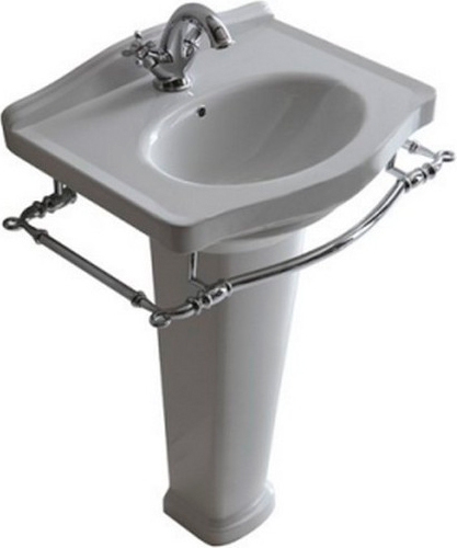 Galassia Ethos Раковина подвесная 55х44 см, с переливом и 1 отвер. под смеситель, цвет: белый глянец 8431M